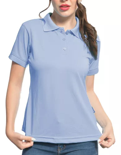 Playera Tipo Polo Dryfit Dama Manga Corta