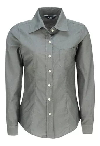 Blusa Manga Larga Oxford Marca Dacache