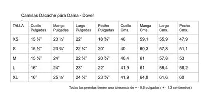 Blusa Manga Larga Polycotton Marca Dacache Dama